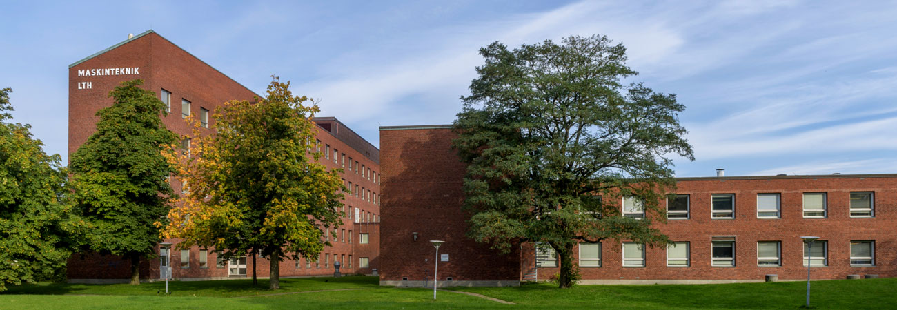 Maskinvetenskapers tegelhus på LTH campus. Foto.